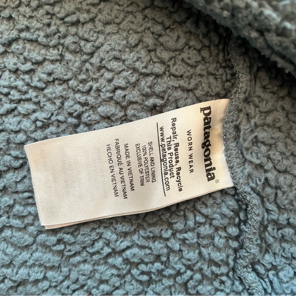 Patagonia Women’s Los Gatos Fleece Pullover 1/4 Zip Shadow Blue Small Outdoors - Picture 9 of 9